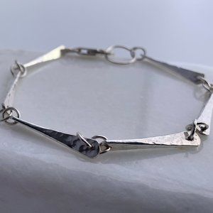 Silver Link Bracelet, Silver Chain Bracelet - Size 8 (Medium)